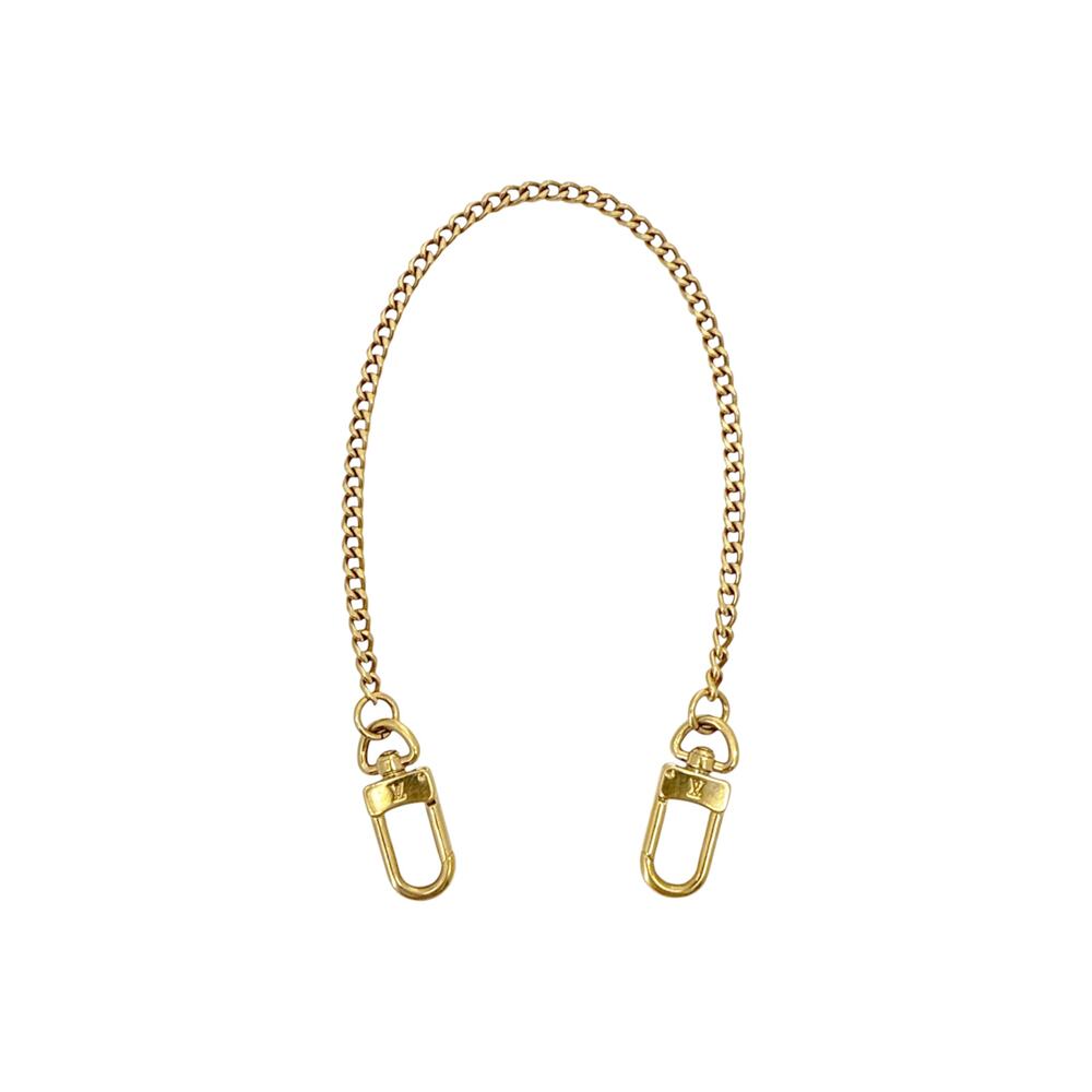LOUIS VUITTON Chain Strap in Gold